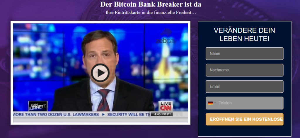 Bitcoin Bank Breaker home