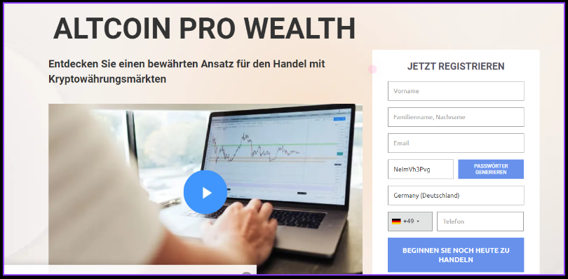 Altcoin Pro Wealth home